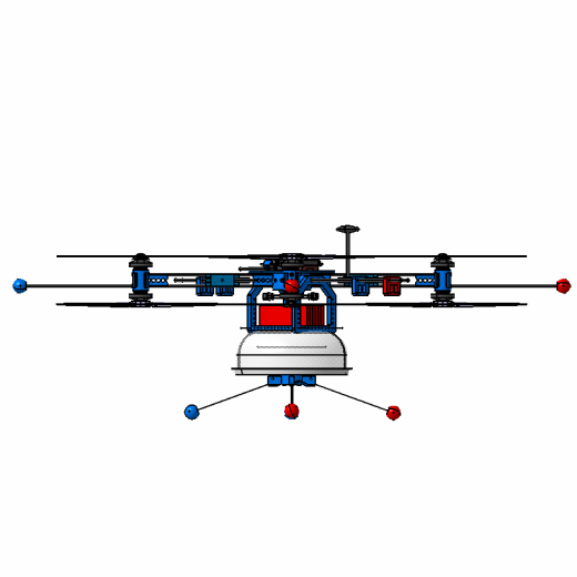 X650八轴飞行器结构3D图纸 STP格式缩略图